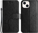 Trolsk Tree and Owl -lompakko (iPhone 14 Plus) - Musta