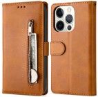 Trolsk vetoketjullinen lompakko (iPhone 14 Pro) - Brun
