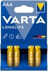 Varta Longlife AAA / LR03 -akku - 4-pack