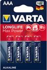 Varta Longlife Max Power AAA / LR03 - 4 kpl