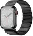 WiWU Domino Stainless Watch Band (Watch 42/41/40/38mm) - Musta