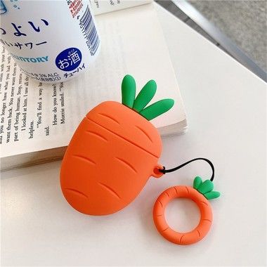 Trolsk Carrot Silicone Cover (AirPods 1/2)
