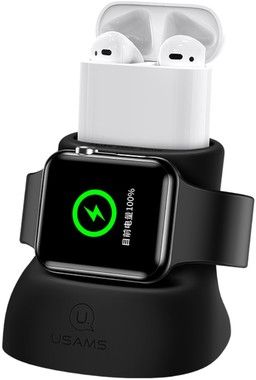 Usams 2 in 1 Charging Stand for Apple Watch & AirPods