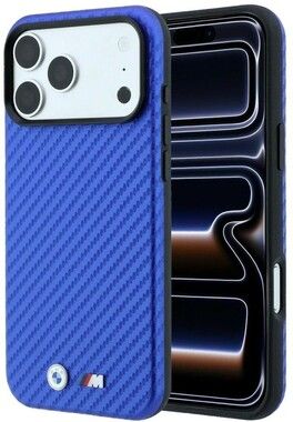 BMW M Carbon Metal Logo MagSafe Case (Phone 17 Pro/18 Pro)