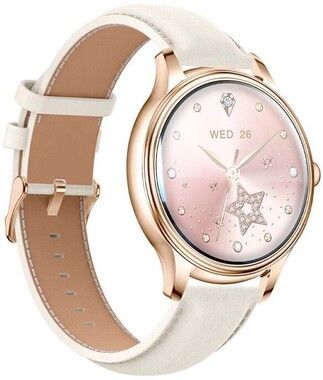 Colmi L28 Smart Watch with Leather Band