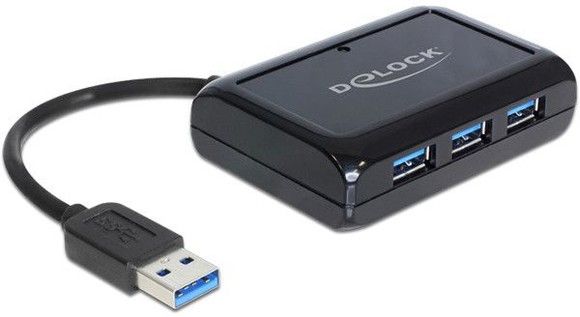 Delock USB Hub + Gigabit Lan
