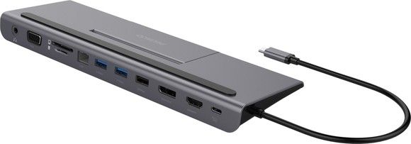 Deltaco USB-C Docking Station with 12 ports