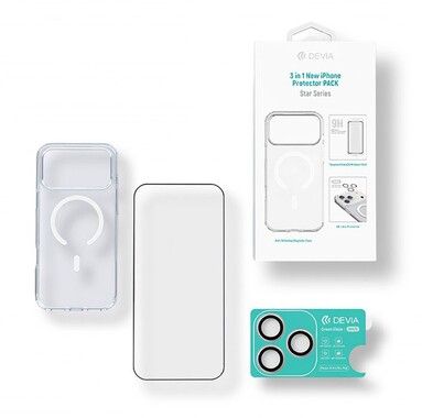 Devia Star 3-in-1 Protector Pack (iPhone 17 Pro Max/18 Pro Max)