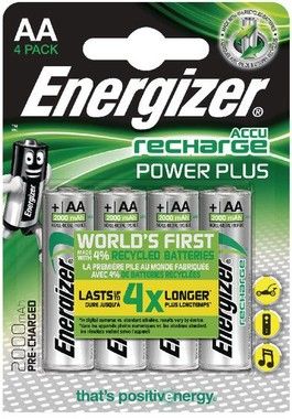 Energizer Rechargable Power Plus AA/LR6 4-pack