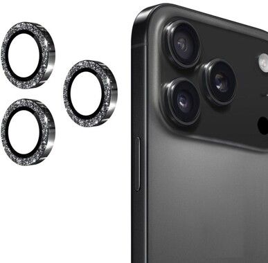 Enkay Glitter Ring Lens Protector (iPhone 17 Pro/17 Pro Max)