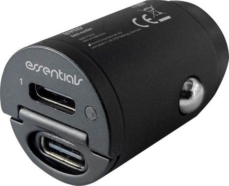 Essentials Dual Car Charger PD 30W 