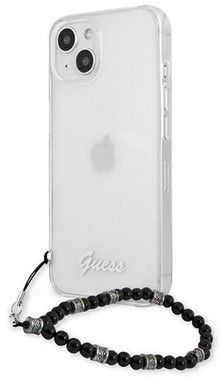 Guess Case with Pearl Hand Strap (iPhone 13 mini)