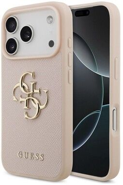 Guess Grained 4G Logo Case (iPhone 17 Pro)