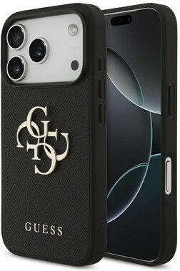Guess Grained 4G Logo Case (iPhone 17 Pro)