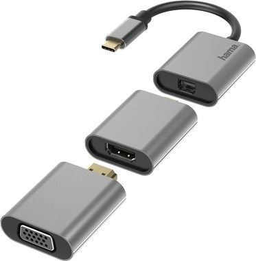 Hama USB-C 6-in-1 Video Adapter Set