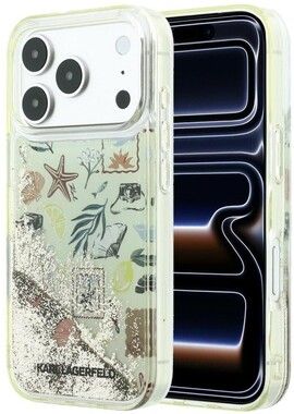 Karl Lagerfeld Liquid Glitter Beach Case (iPhone 17 Pro/18 Pro)