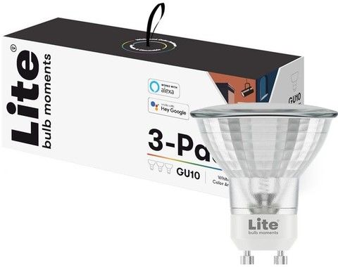 Lite Bulb Moments White & Color Ambience GU10 LED - 3-pack