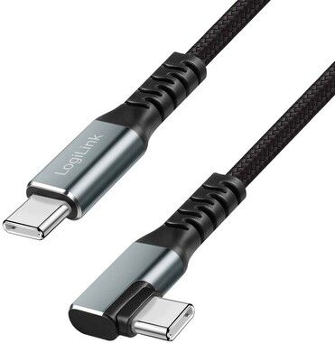 LogiLink 100W Vinklad USB-C Till USB-C Kabel