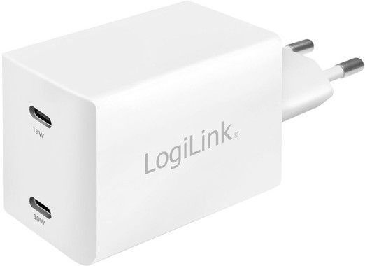 LogiLink PA0231 2x USB-C GaN-laddare