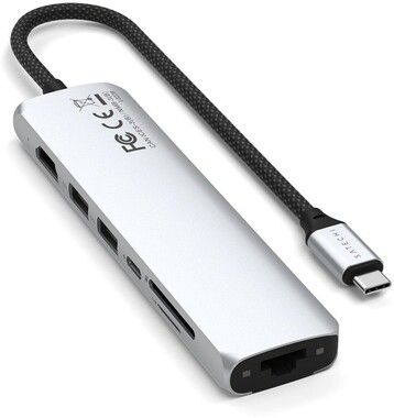 Satechi 7-i-1 USB-C Slim Multiport Adapter med Ethernet