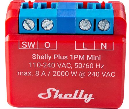 Shelly Plus 1PM Mini - strmbrytare