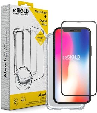 SoSkild Absorb 2.0 Back Case + Tempered Glas (iPhone 11 Pro Max)
