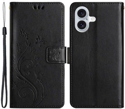 Trolsk Imprint Flower Wallet (iPhone 16 Plus)