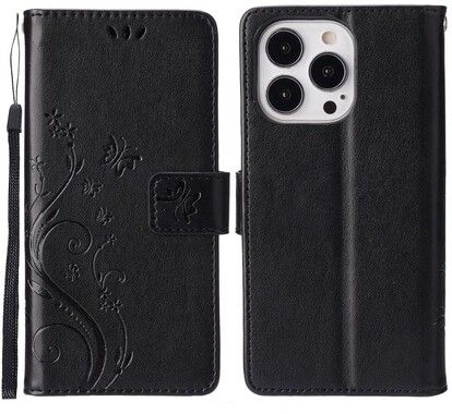Trolsk Imprint Flower Wallet (iPhone 16 Pro Max)