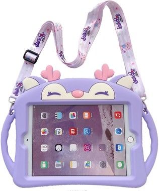 Trolsk Kids Case with strap - Purple Deer (iPad 9,7)