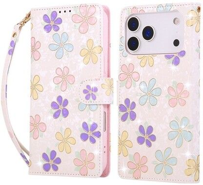 Trolsk Pl�nboksfodral - Blommor RFID-blockerande (iPhone 17 Pro Max/18 Pro Max)