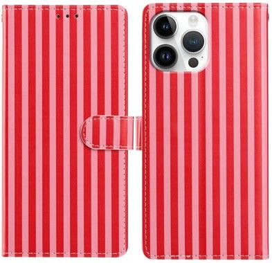 Trolsk Randigt Pl�nboksfodral (iPhone 16 Pro Max)