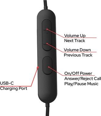 Verbatim TruSound Pro Neckband Earbuds